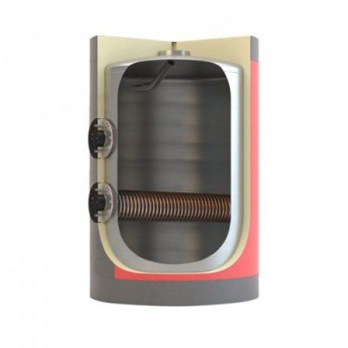 Boiler Λεβητοστασίου 1500 Λίτρα Διπλής Ενέργειας (με 1 Αποσπώμενο Εναλλάκτη)