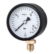 Μανόμετρο με ένδειξη ως 16bar, 1/4''