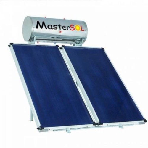 Solar Water Heater 200lt Mastersol Glassinox Selective 4.0sqm Double Energy