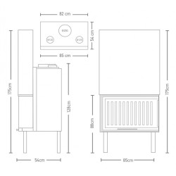 Warm W 80 Corner - Ενεργειακό Τζάκι Αερόθερμο γωνιακό - 17,61kw Warm W 80 Corner - Ενεργειακό Τζάκι Αερόθερμο γωνιακό - 17,61kw