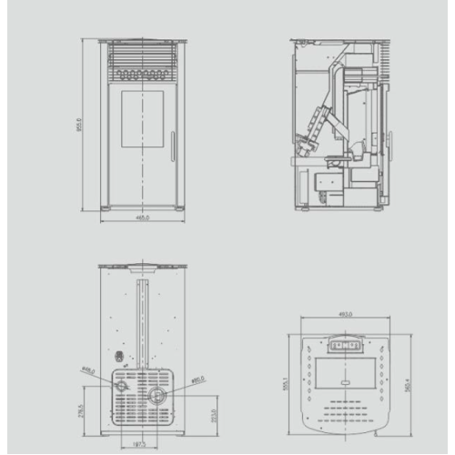 Werstahl ΖΕΥΣ ZS12 - Σόμπα pellet αερόθερμη 12kw Werstahl ΖΕΥΣ ZS12 - Σόμπα pellet αερόθερμη 12kw
