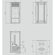 Werstahl ΖΕΥΣ ZS8 - Σόμπα pellet (πελλετ) αερόθερμη 8kw (Α+ Ενεργ. κλάση)