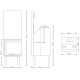 Warm FW 50X50 Corner - Ενεργειακό Τζάκι Αερόθερμο γωνιακό  -  16,50kw