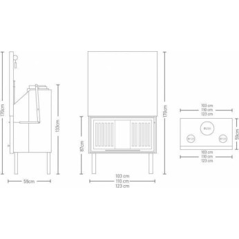 Warm FW 110 D Ίσιο - Ενεργειακό Τζάκι Αερόθερμο - 24kw Warm FW 110 D Ίσιο - Ενεργειακό Τζάκι Αερόθερμο - 24kw