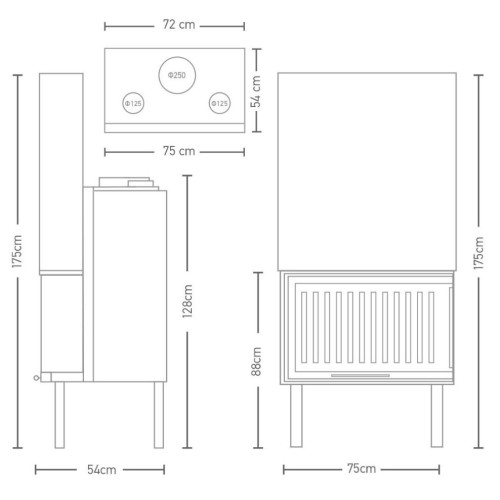 Warm W 70 Corner - Ενεργειακό Τζάκι Αερόθερμο γωνιακό - 16,42kw Warm W 70 Corner - Ενεργειακό Τζάκι Αερόθερμο γωνιακό - 16,42kw