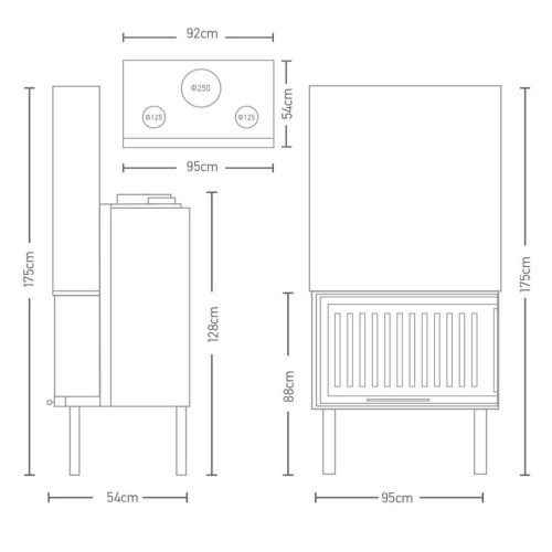 Warm W 90 Corner - Ενεργειακό Τζάκι Αερόθερμο γωνιακό - 20,43kw Warm W 90 Corner - Ενεργειακό Τζάκι Αερόθερμο γωνιακό - 20,43kw