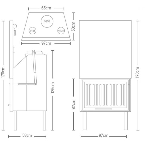 Warm W 90 D Ίσιο - Ενεργειακό Τζάκι Αερόθερμο - 20,25kw Warm W 90 D Ίσιο - Ενεργειακό Τζάκι Αερόθερμο - 20,25kw