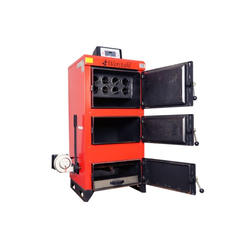 Λέβητας Ξύλου Werstahl Hades HD45 με δυνατότητα μετατροπής σε πέλλετ - πυρήνα - βιομάζα, 45.000kcal