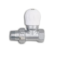 Διακόπτης σωμάτων καλοριφέρ, δισωληνίου ίσιος - Brassform 1605