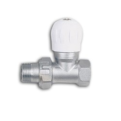 Διακόπτης σωμάτων καλοριφέρ, δισωληνίου ίσιος - Brassform 1605