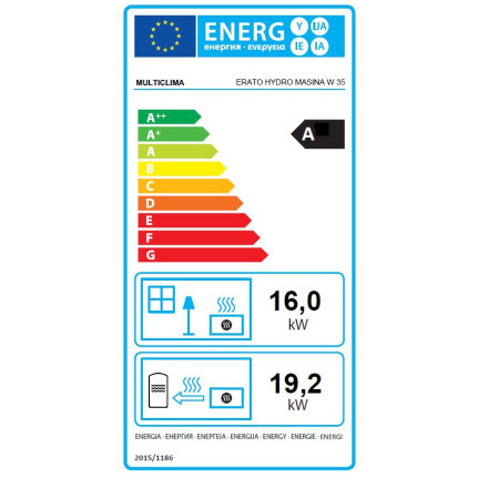 Werstahl ERATO HYDRO MASINA W35 - Χαλύβδινη Ξυλόσομπα Καλοριφέρ με Φούρνο 35 kW